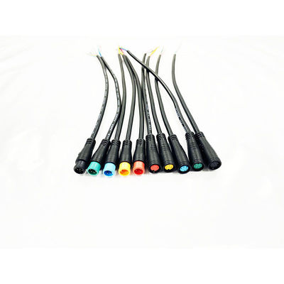 Mini uso eléctrico del cable de la cerradura del empuje del PVC del conector IP65 M8 de la prenda impermeable Y