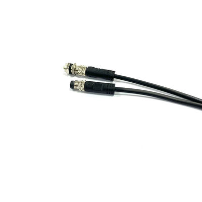 Tipo de las nueces del alambre de Mini Screw Waterproof Connector IP68 M8 del metal