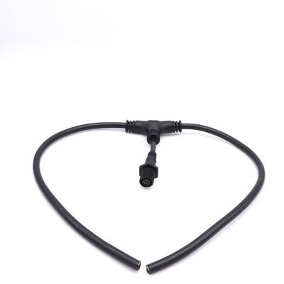 El tipo negro uso impermeable CCC del PVC T del cable del conector M16 IP67 certificó