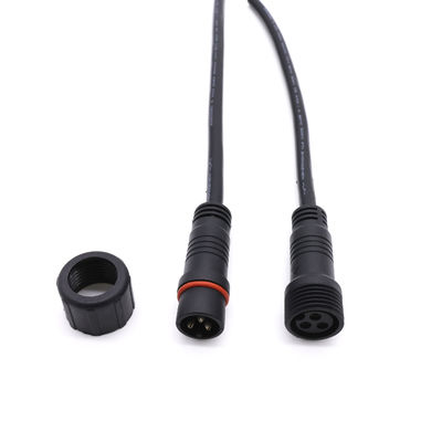 Conector de cable de rosca hembra-varón, conector de IP67 2 Pin Waterproof LED
