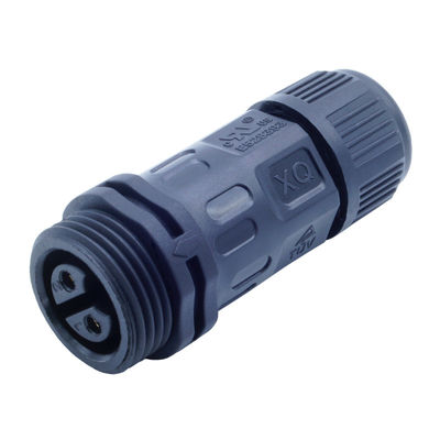 Conectores de conexión IP67 de tipo de tornillo de 2 pines