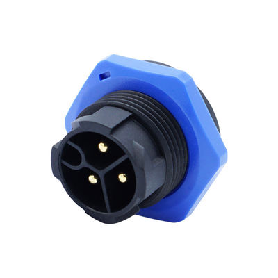 Conectores de conexión de panel trasero masculino M20 autobloqueable IP67