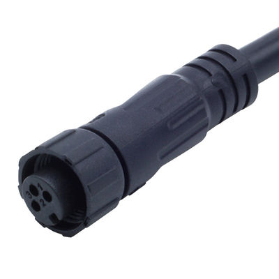 Conectores de tipo tornillo impermeables para luces LED exteriores con enchufe de codo femenino M12 IP68