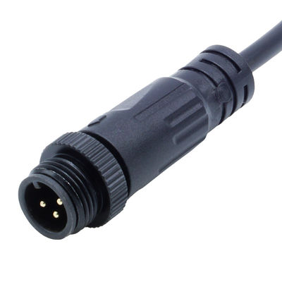 Conectores de tipo tornillo impermeables para luces LED exteriores con enchufe de codo femenino M12 IP68