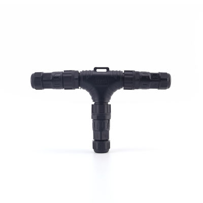 Conector de panel impermeable M25 de 3 vías IP68 a precio de fábrica, en forma de T, macho-hembra, conectores de cable impermeables para exteriores