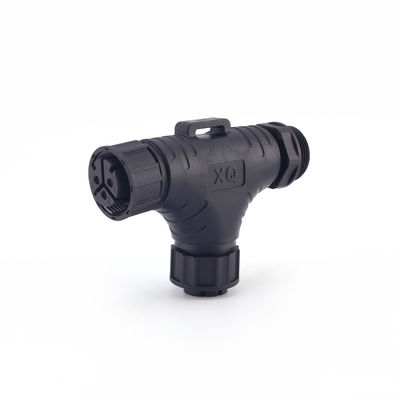 Conector de panel impermeable M25 de 3 vías IP68 a precio de fábrica, en forma de T, macho-hembra, conectores de cable impermeables para exteriores