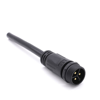 Conectores impermeables IP68 de PVC y nailon para fábrica china M20 3+3 3+2 núcleos enchufe impermeable para iluminación verde