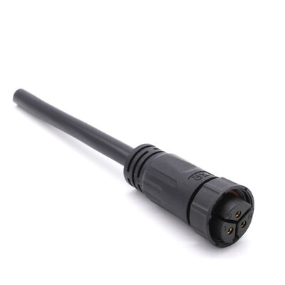 Conectores impermeables IP68 de PVC y nailon para fábrica china M20 3+3 3+2 núcleos enchufe impermeable para iluminación verde