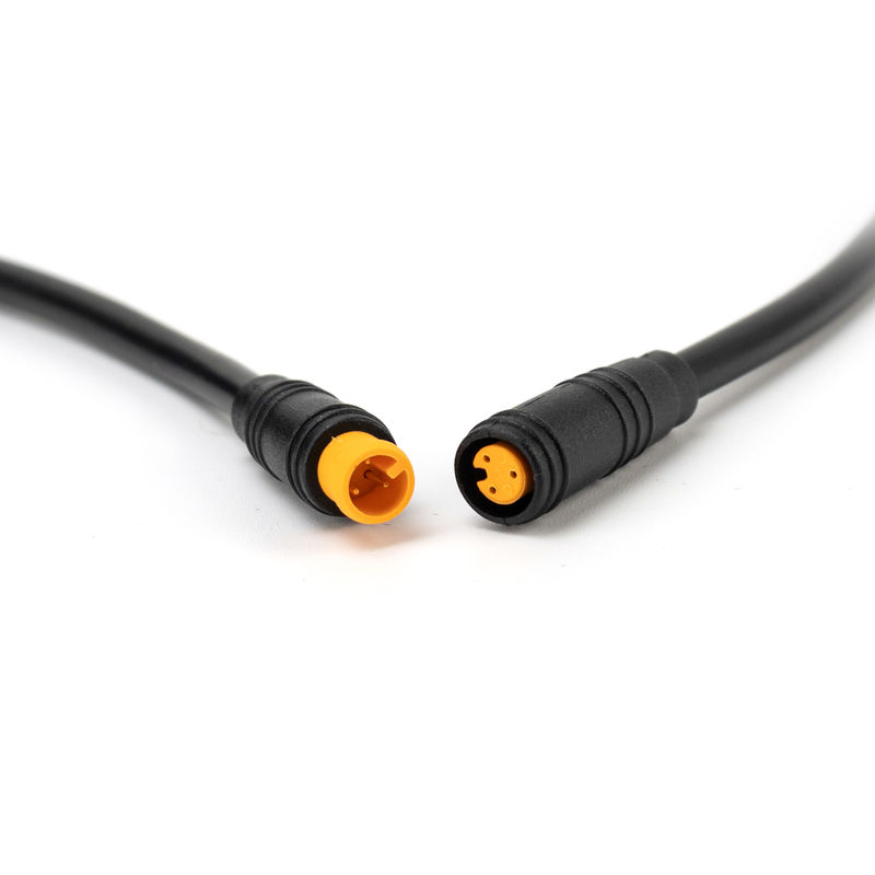 Los corazones negros automotrices del conector de cable del PVC Ebike M6 5 riegan resistente