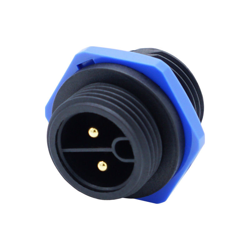Conectores de conexión IP67 de tipo de tornillo de 2 pines